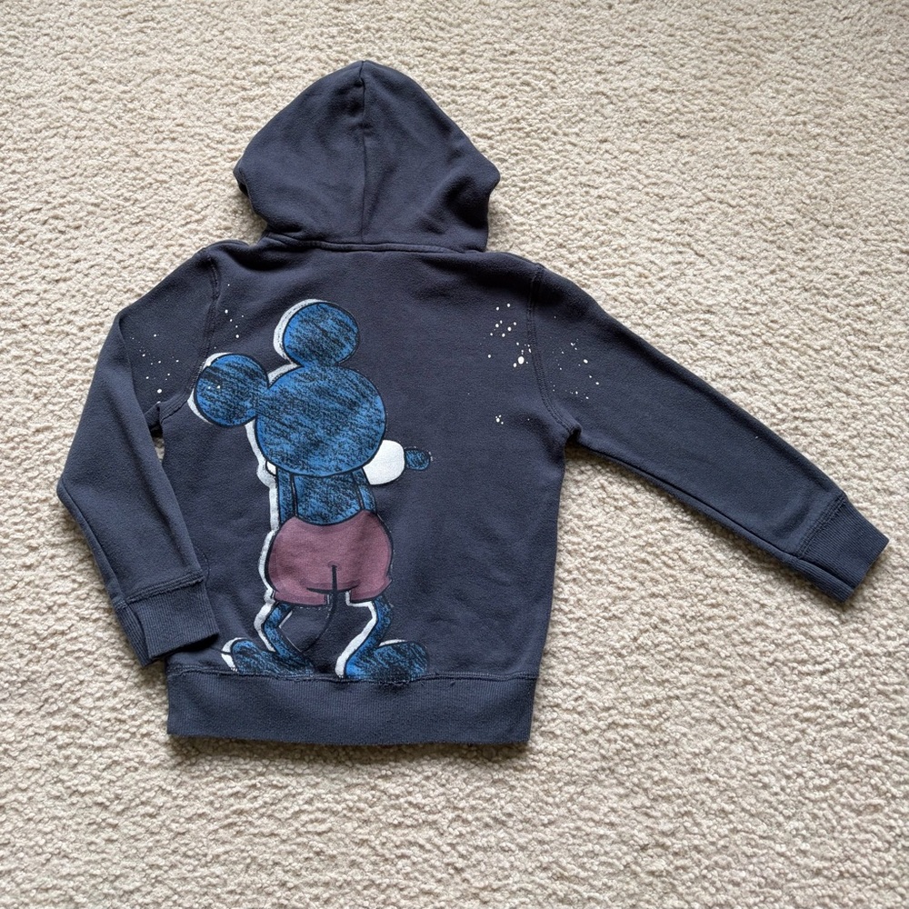 Zara Kids Dark Blue Hoodie with Cartoon Design